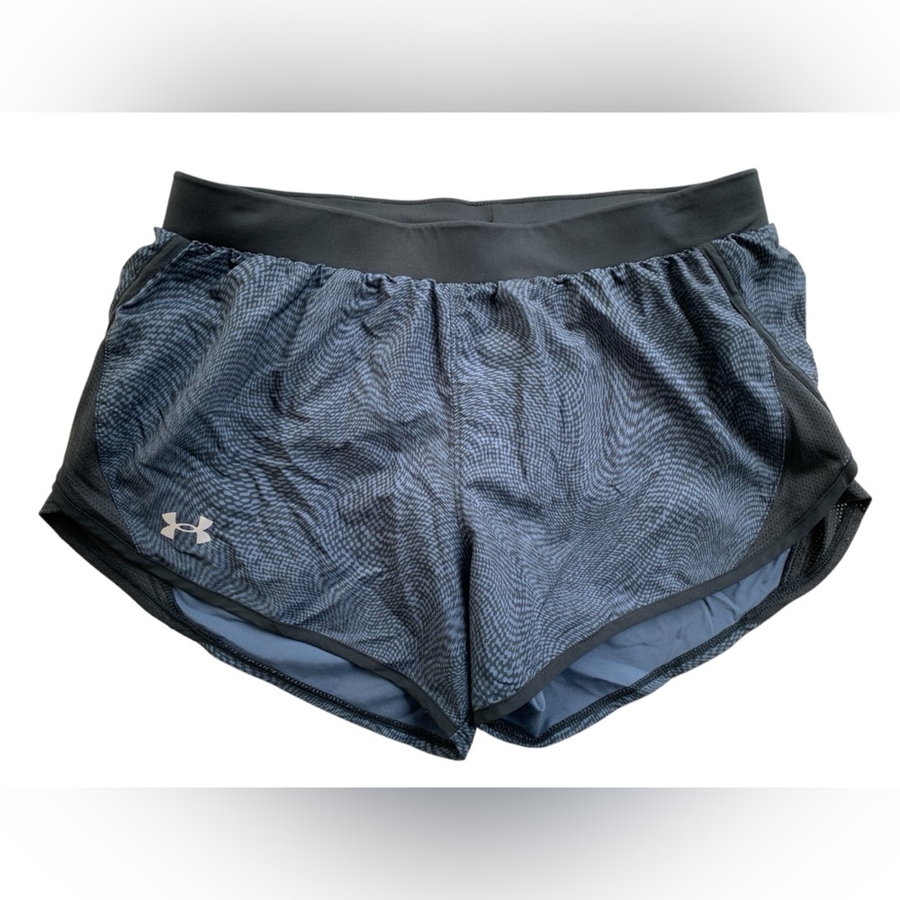 Under Armour Women's Black & Gray Athletic Running Shorts Size M